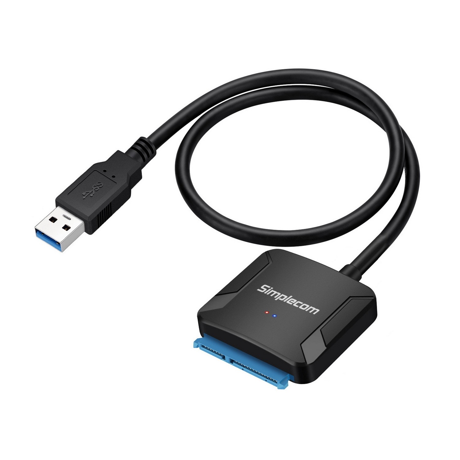 Simplecom SA236 USB 3.0 to Adapter Cable Converter with Power Supply for & 3.5" HDD SSD